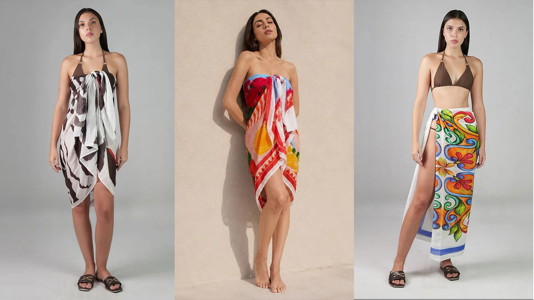 Quick Beach-to-Café Outfits with a Bikini Cover Up Sarong
