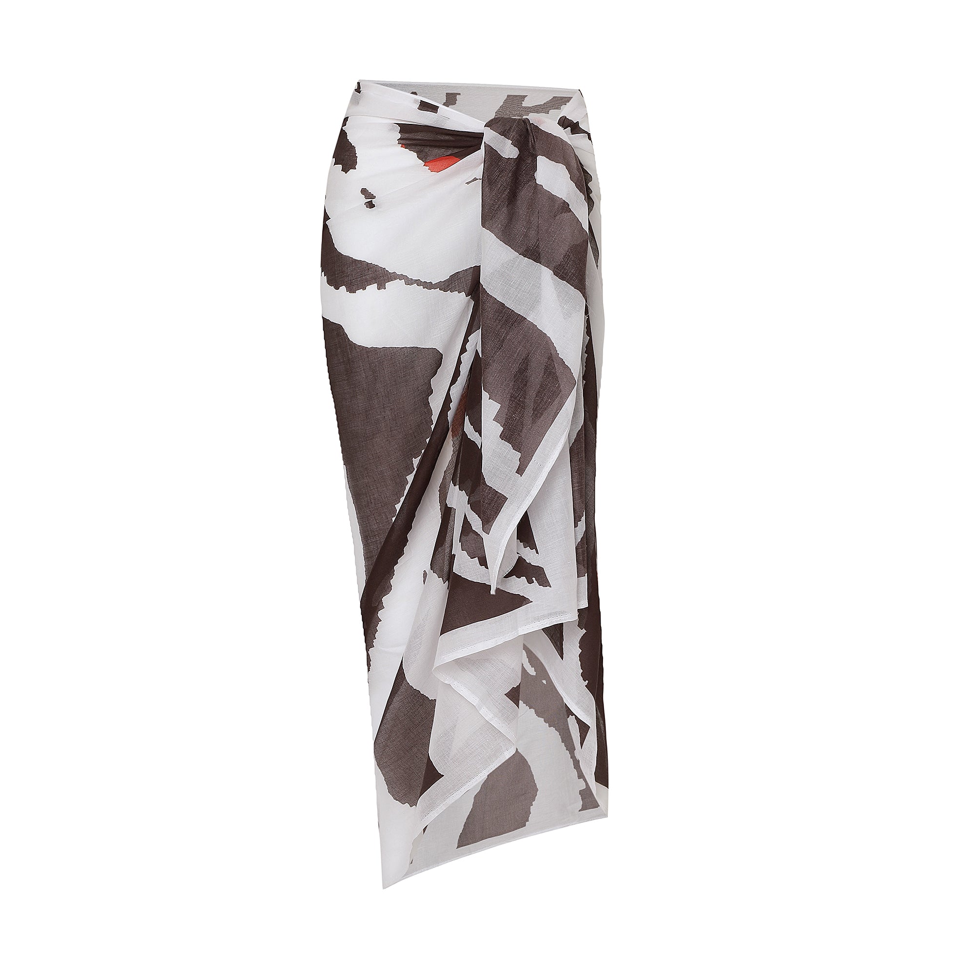 Into The Wild Zebra Print Resort Sarong