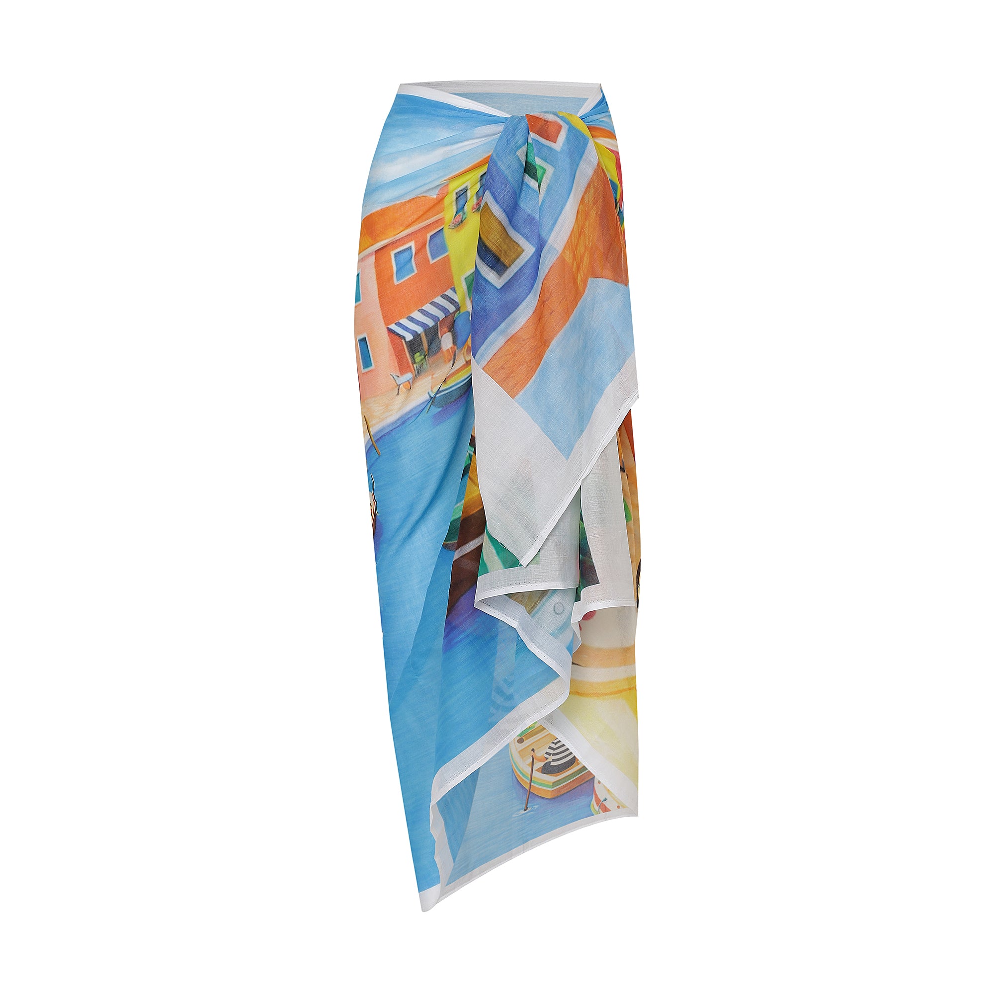 Mediterranean Picnic Resort Sarong - Multicolour