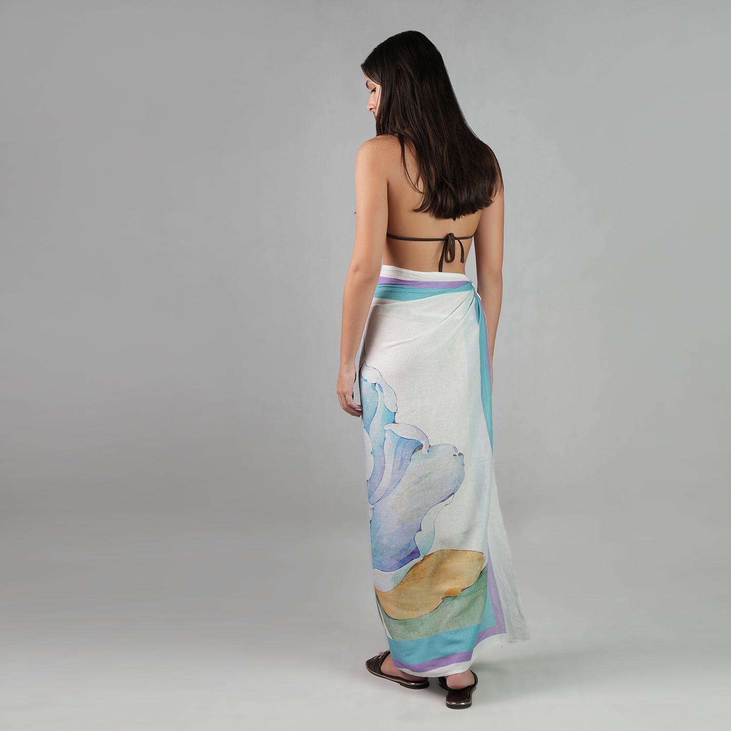 Fleur Botanical Print Resort Sarong