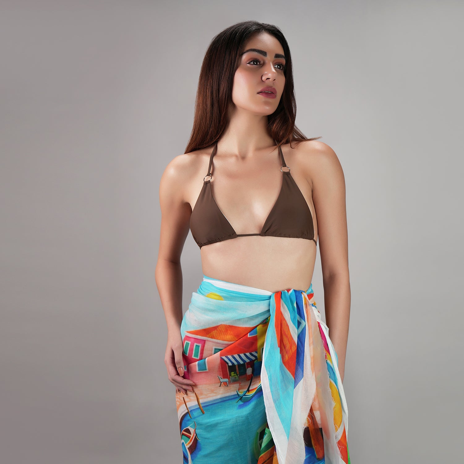 Mediterranean Picnic Resort Sarong - Multicolour