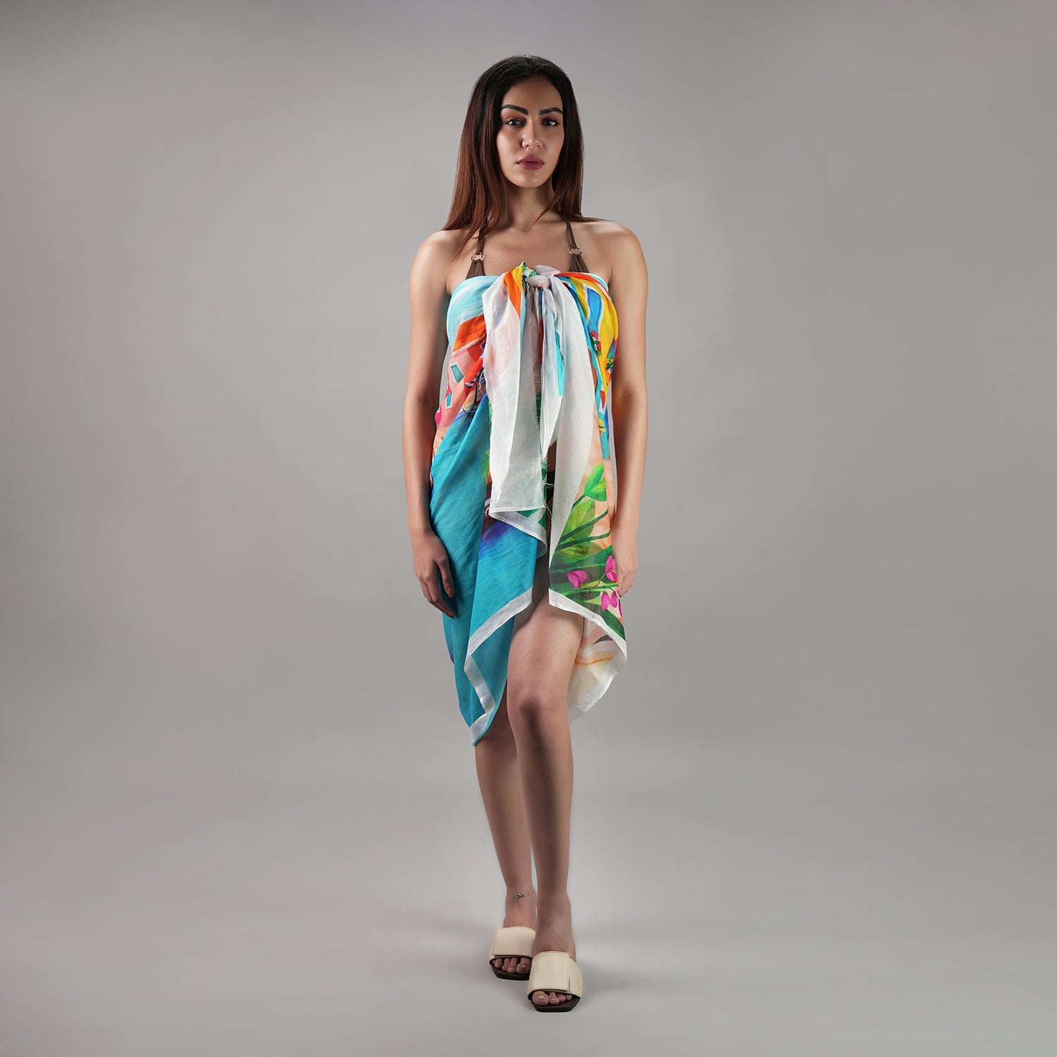 Mediterranean Picnic Resort Sarong - Multicolour