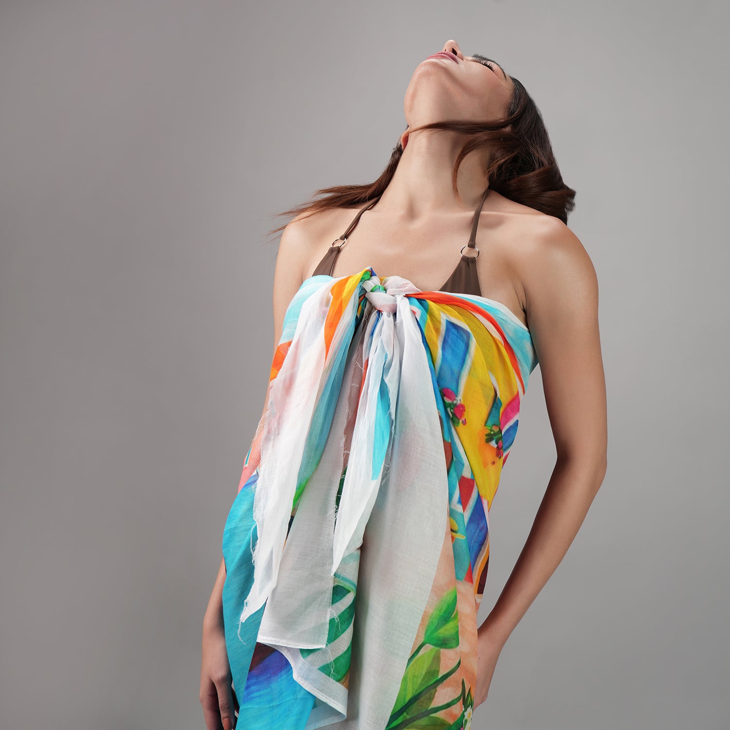 Mediterranean Picnic Resort Sarong - Multicolour