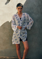 Leopard Luxe Printed Short Kimono