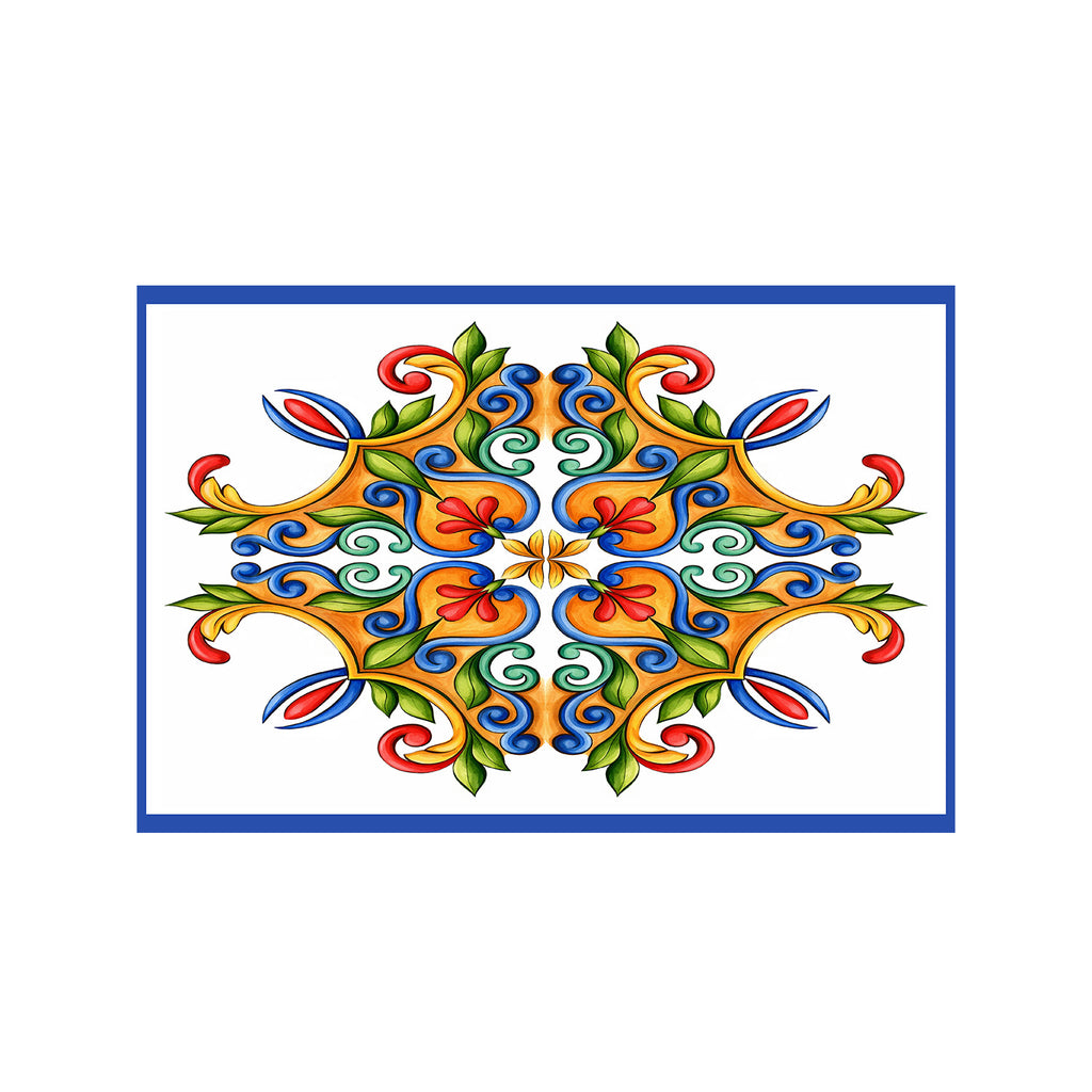 Majolica Mosaic Resort Sarong - Multicolour Motif