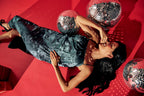 Shadow of Sequin Shimmer Blue Maxi Dress